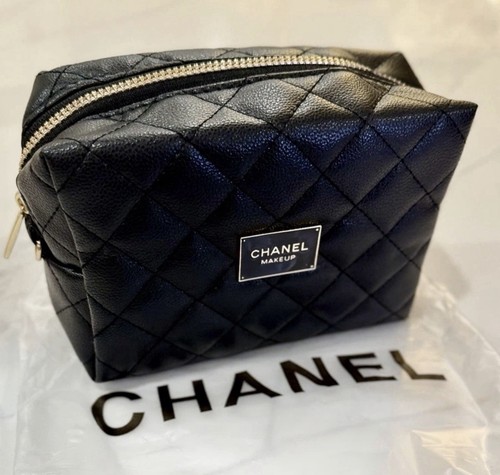 Chanel quilted makeup bag - makeup,