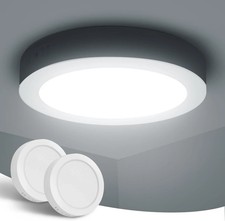 12W LED CEILING LIGHTS, AIGOSTAR 1350LM LED LIGHT FITTINGS CEILING 6500K 2 PACK