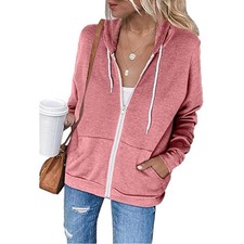 Womens Zip UP Hoodies Plain