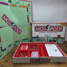 Vintage 2003 Classic Monopoly With 10 Tokens Complete Waddingtons Board Game VGC