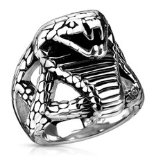 NEW MENS COBRA SNAKE RING