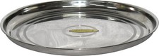 Stainless Steel Round Serving Tray 40cm Indian Thali Platter Dish Food Plate