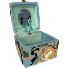 Disney Store Aladdin Jasmine Musical Jewellery Trinket Box Vintage 1992 90's