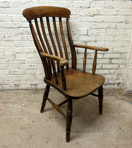Antique victorian elm beech - victorian,