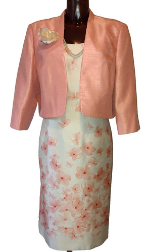 Jacques vert coral ivory dress - jacques,