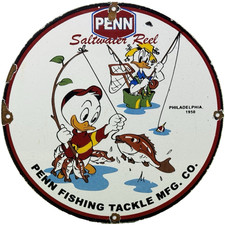 VINTAGE PENN REELS PORCELAIN