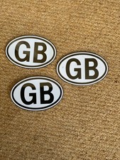 Metal White GB Badge Emblem