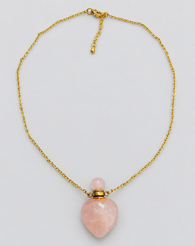 Rose quartz heart - rose,