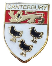 Canterbury City Pin Badge Kent
