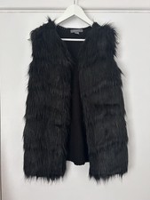 Primark Black Faux Fur & Knit