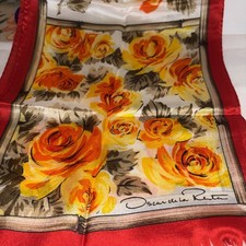 Vintage New Oscar De La Renta Silk Scarf