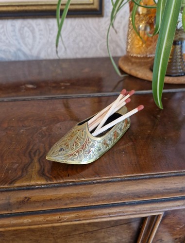 Vintage brass cigarette - vintage,