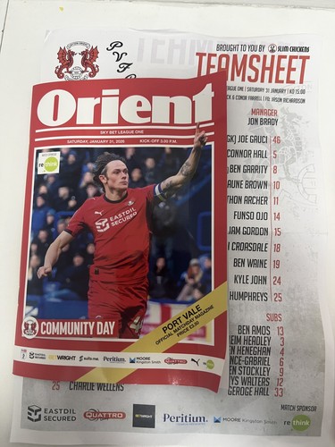Leyton orient port vale - leyton,