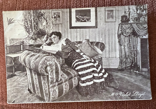 Antique postcard violet lloyd - antique,