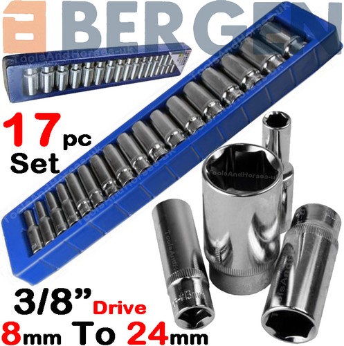 Bergen deep socket set - 3/8"dr,