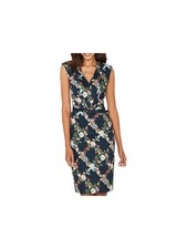 Oasis Fitzwilliam Floral Pencil Dress, TurquoiseSize 12