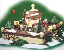 Dept 56 Lit Gazebo /Shoppers Classic Village Square Animated Accessory 53406 New