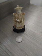 Vintage Oriental Chinese Carved Resin Figurine Sculpture