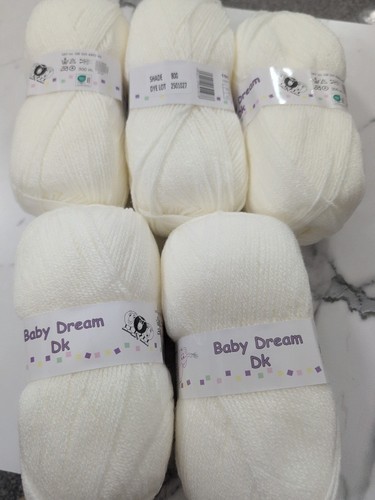 Baby dream white knitting - dk,