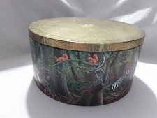 Collectable Biscuit Tin M&S Wildlife & Wooland Scene by Jeremy Paul - Empty