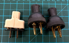 VTG 2 prong Lamp Plug End Lot