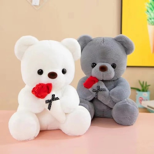 Rose teddy bear plush - bear,