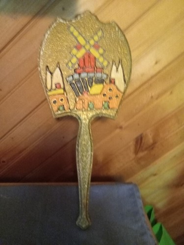 Vintage decorative hand mirror - hand,