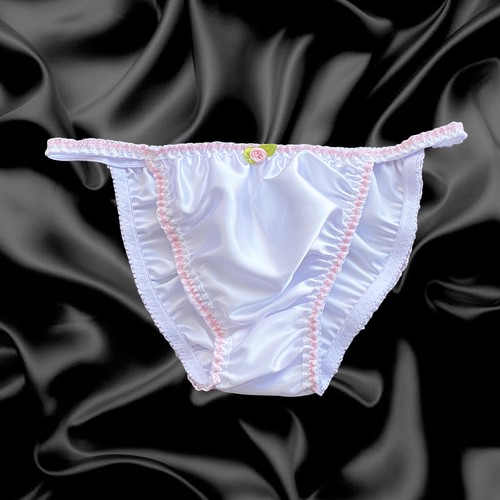 Satin tanga frilly sissy - tanga,