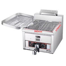 Nature Gas LPG Deep Fryer 15L Single Tank Catering Frying Machine Fried Chicken