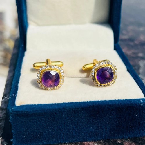 Natural amethyst gemstone gold - amethyst,