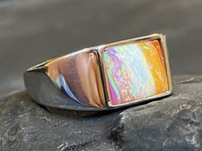 Handmade solid opal lesbian