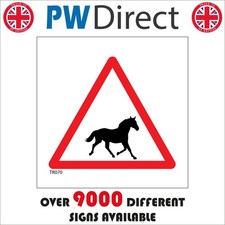 SIGN Warning Horses Stables