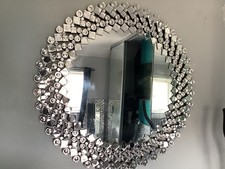 JM by Julien Macdonald Signature Crystal Circular Wall Mirror