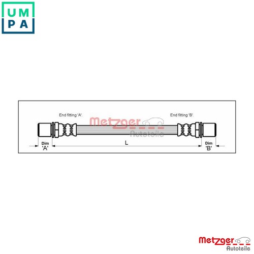 Brake hose 4113667 for - hose,