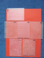 6X  EMBOSSING FOLDERS by  DARICE / CRAFT CONCEPTS / CRAFTS -TOO YOU  ( LOT F  )
