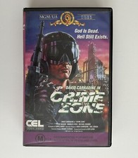 Crime Zone [VHS] CEL MGM / UA Big Box Ex-Rental Video Tape Sci-Fi Action 1988