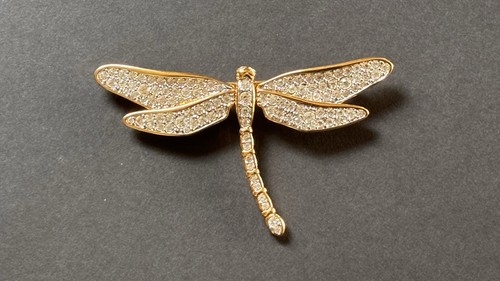 Swarovski dragonfly brooch - swarovski,