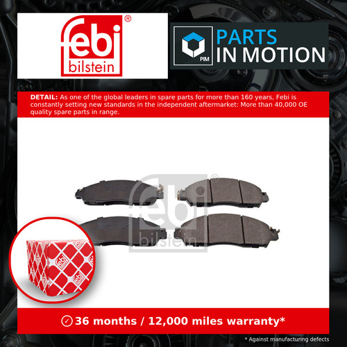 Brake pads set front - front, 170382