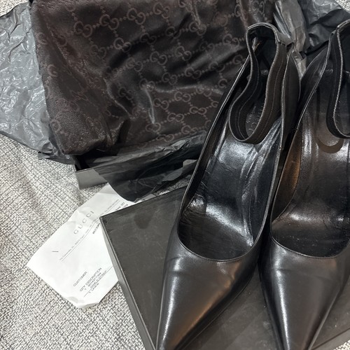 Gucci black ankle - black, metal