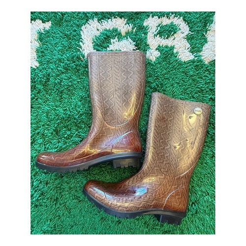Ugg rain boots womens brown - ugg,