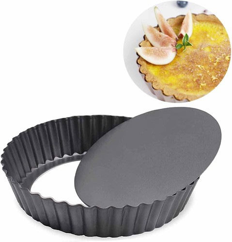 Inch quiche pan round fluted - inch,