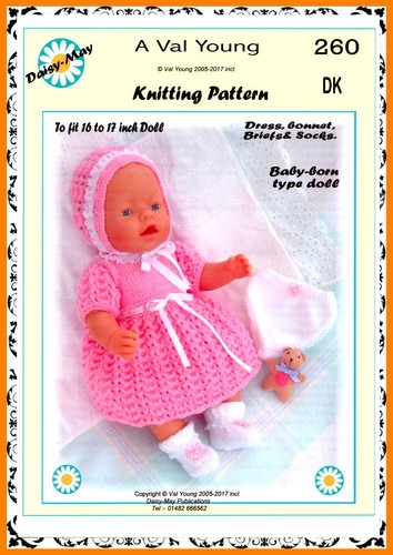 Dolls knitting pattern 260 - no.,