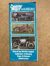 1970s Sammy Miller Museum Leaflet Historic Motorcycles New Milton Hampshire 