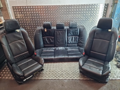 Bmw f10 black leather front - bmw,