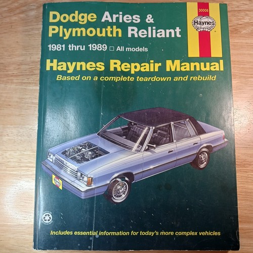 Haynes repair manual - haynes, dodge