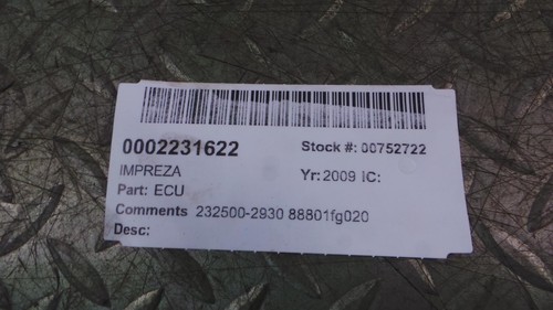 2009 subaru impreza 88801fg020 - subaru,