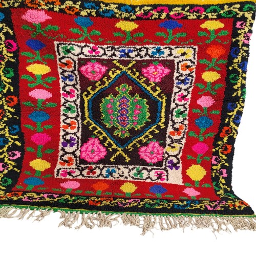 Vintage handmade moroccan rug - vintage,