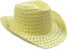 Easter Straw Cowboy Hat Bonnet