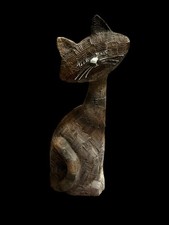 Vintage Farmyard Fun By Artforum Retired Tiggy Cat Resin Figurine