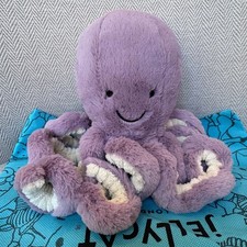 Jellycat 23CM Maya Octopus Plush Super Soft Purple Toy Cuddly Friend + Dust Bags